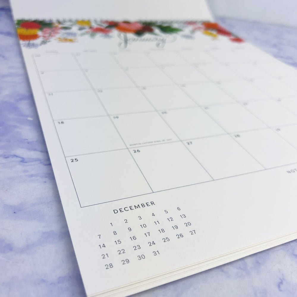2026 Dahlia Appointment Wall Calendar