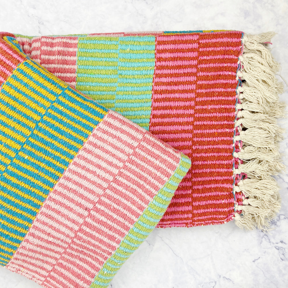 Spring Brights Recycled Cotton Blanket
