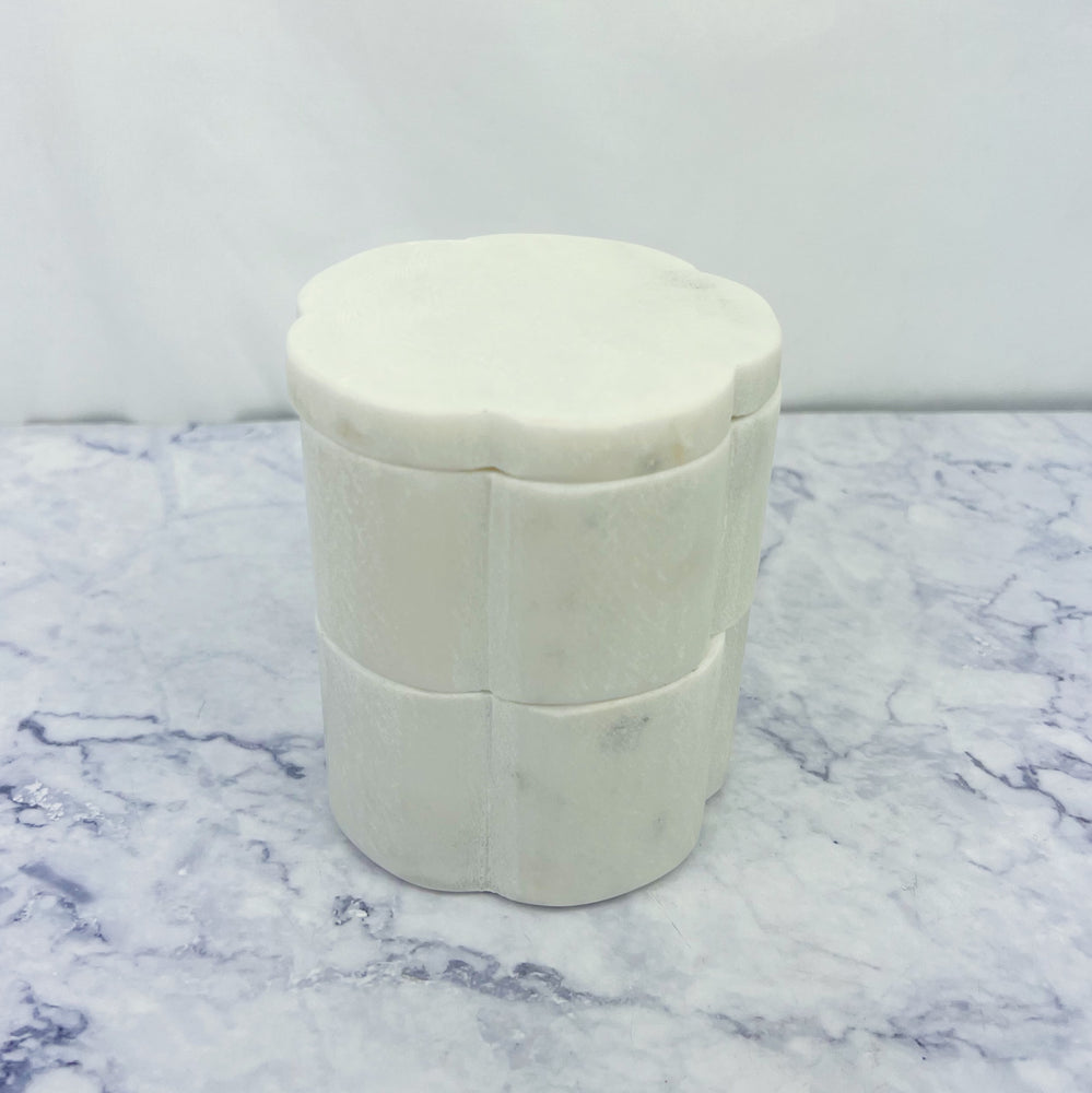 Marble Pinch Pots with Lid