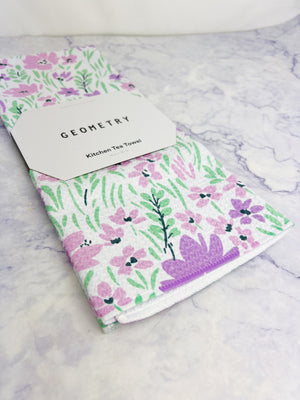 Spring Fleur Blooms Recycled Tea Towel