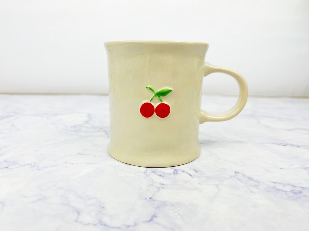 Fruity and Floral Embossed Mugs