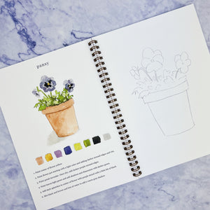 Flowers Watercolor Workbook