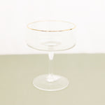 Gold Rimmed Cocktail Glass