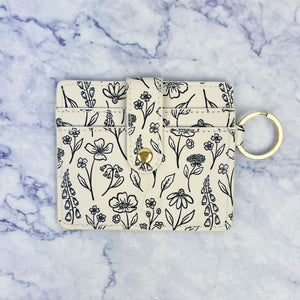 Floral Keychain Wallet