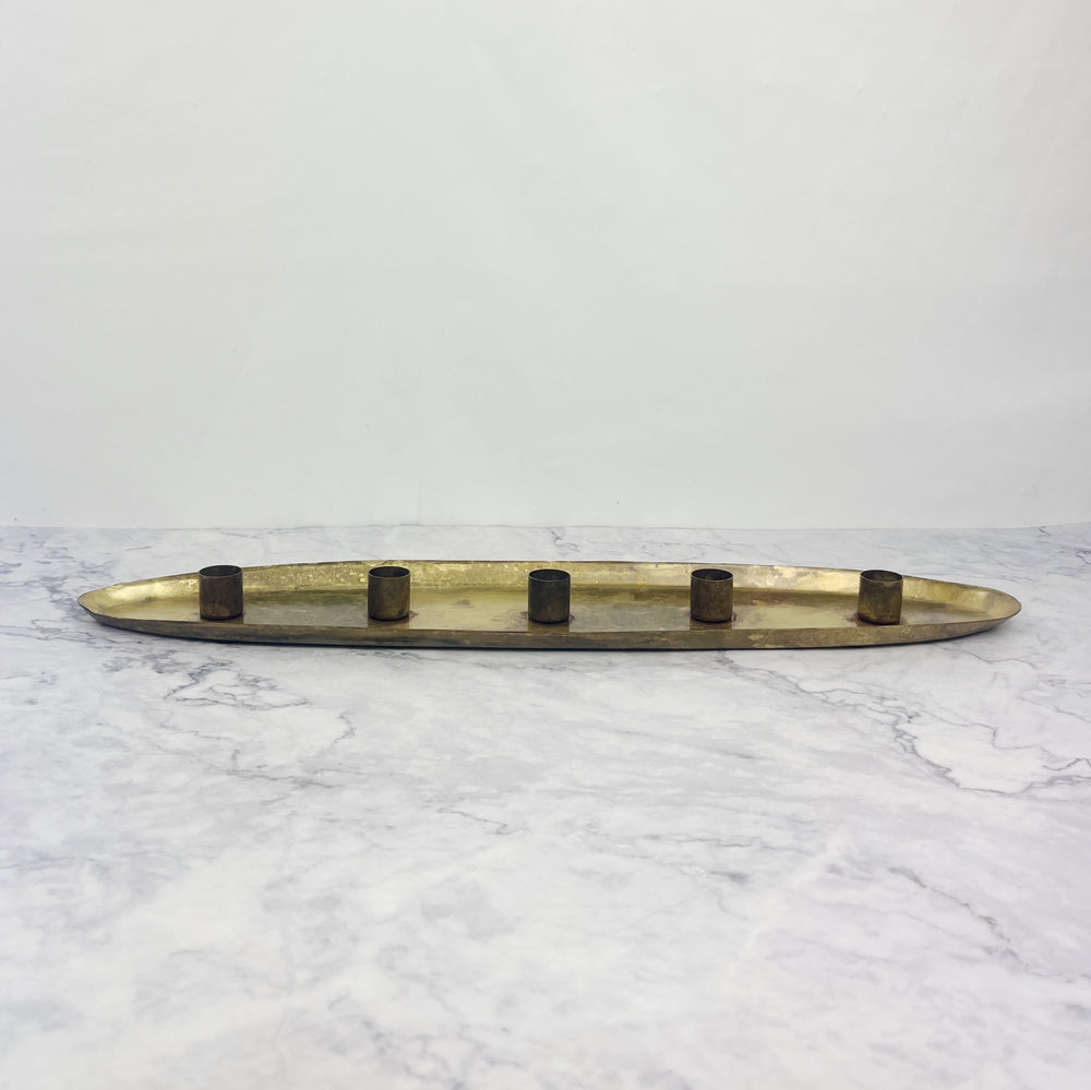 Brass Oval Taper Candle Holder Freckled Hen