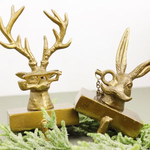 Brass Animal Stocking Holder