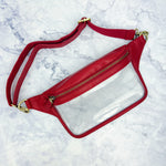Red Clear Sling Bag