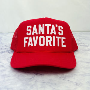 Santa's Favorite Trucker Hat