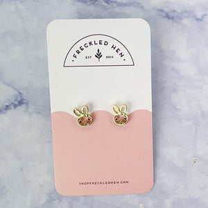 Happy Bunny Stud Earrings