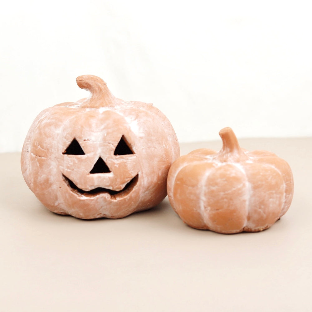 Terra Cotta Jack-O'-Lantern