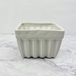 Ivory Square Berry Basket