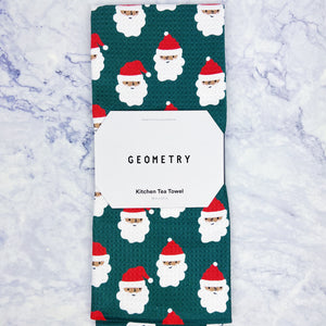 Festive Holiday Geometry Tea Towels