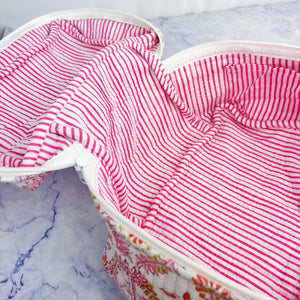 Dahlia Quilted Cosmetic Bag