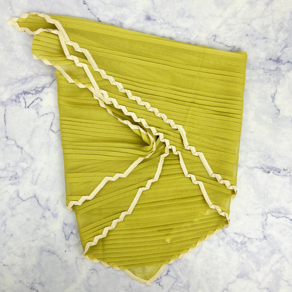 Pleated Sheer Scarf