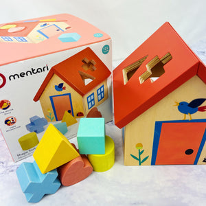 Wooden Shape Sorter House