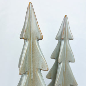 Sage Reactive Glazed Stoneware Tree