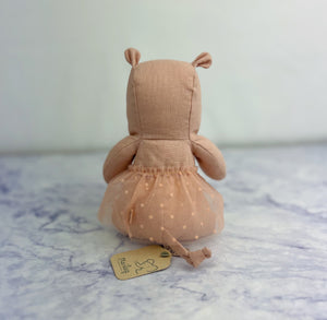 Small Rose Hippo with Skirt