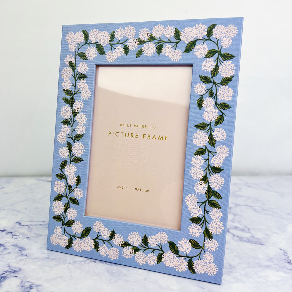 Hydrangea Paper Wrapped Picture Frame