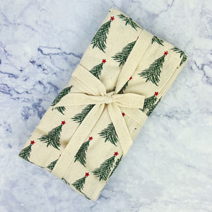 Cotton Christmas Tree Napkins - Set of 4