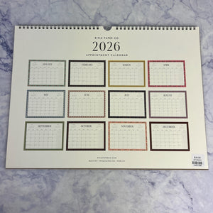 2026 Wildwood Appointment Wall Calendar