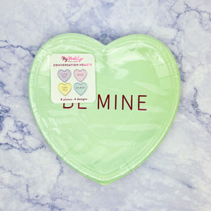 Conversation Hearts Paper Plates