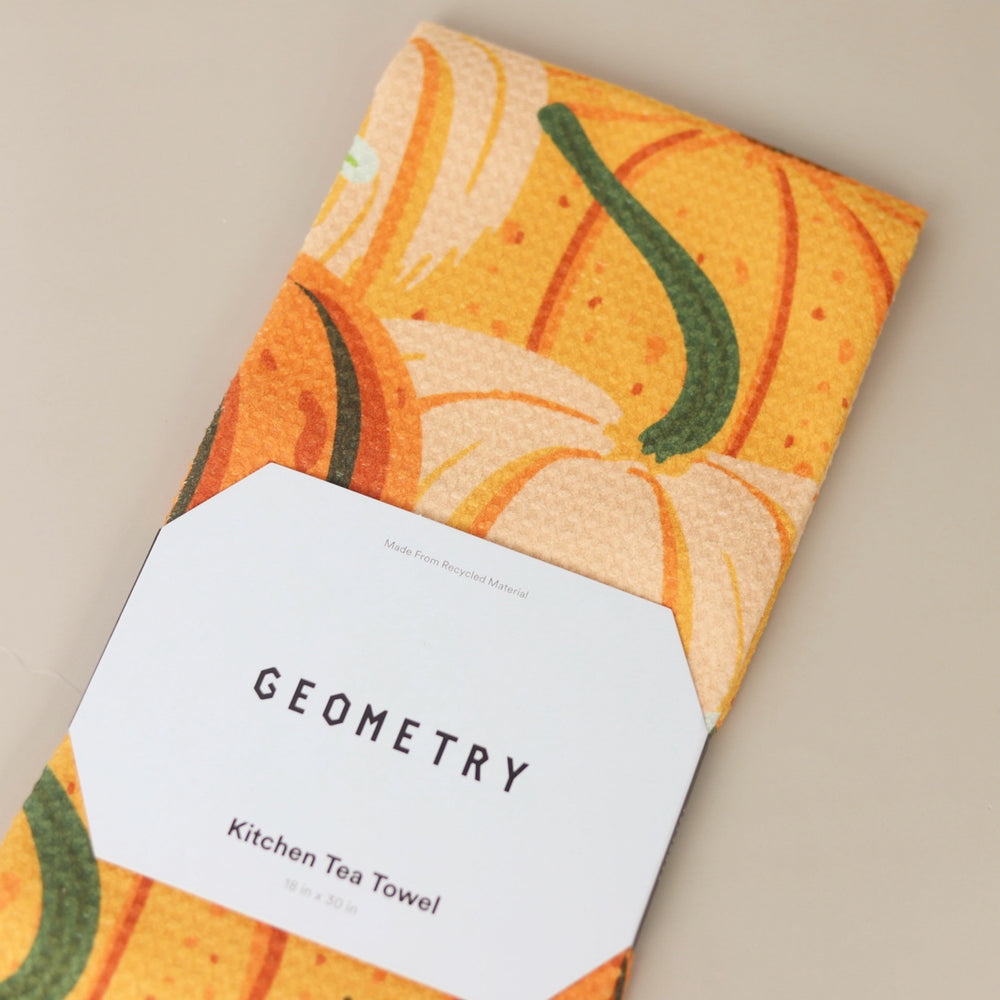 Rows of Gourds Tea Towel