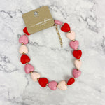 Red and Pink Heart Necklace