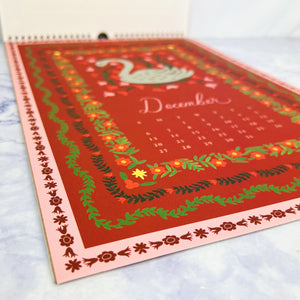 2026 Flora Wall Calendar