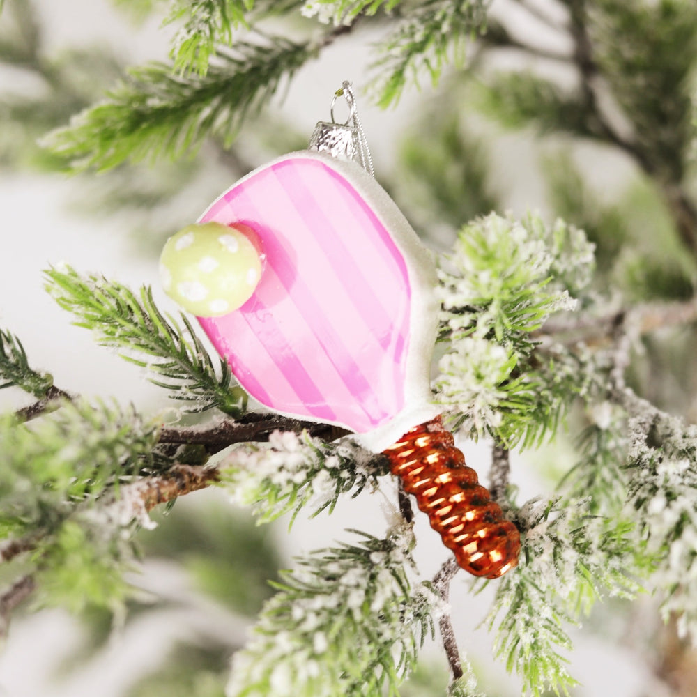 Pink Pickleball Ornament