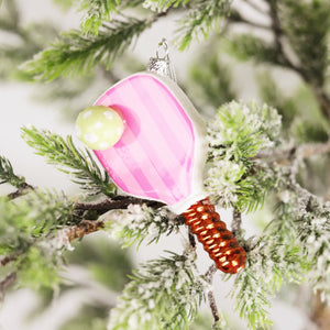 Pink Pickleball Ornament