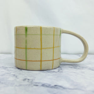 Hand Painted Mod Stripe Stoneware