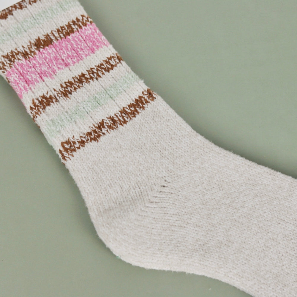 Striped Mushroom Socks