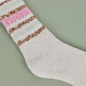 Striped Mushroom Socks