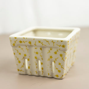 Stamped Stoneware Berry Baskets