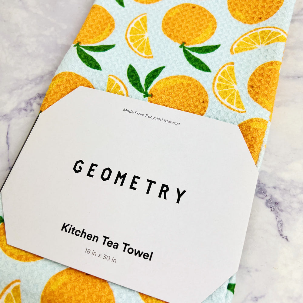 Sweet Orange Recycled Tea Towel