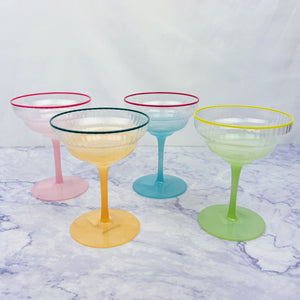 Ombre Coupe Glass