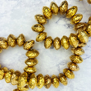 Gold Hammered Metal Garland