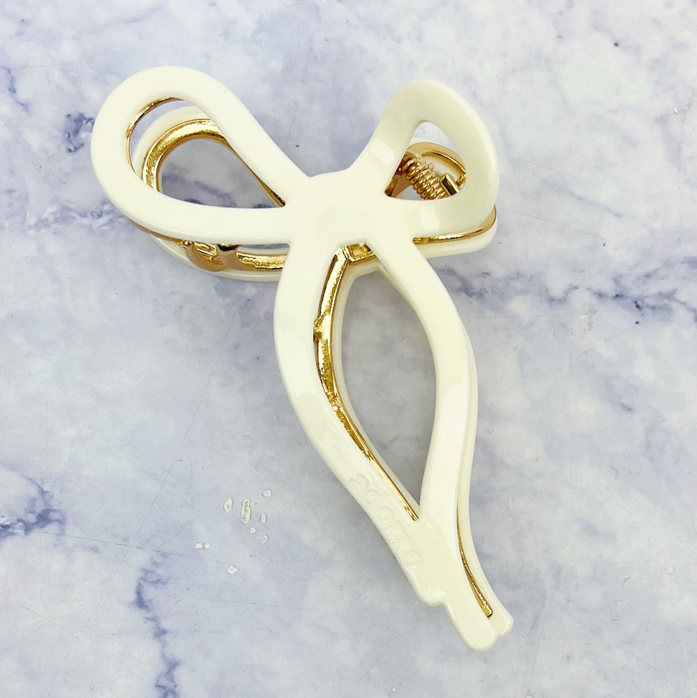 Ribbon Bow Claw Clip