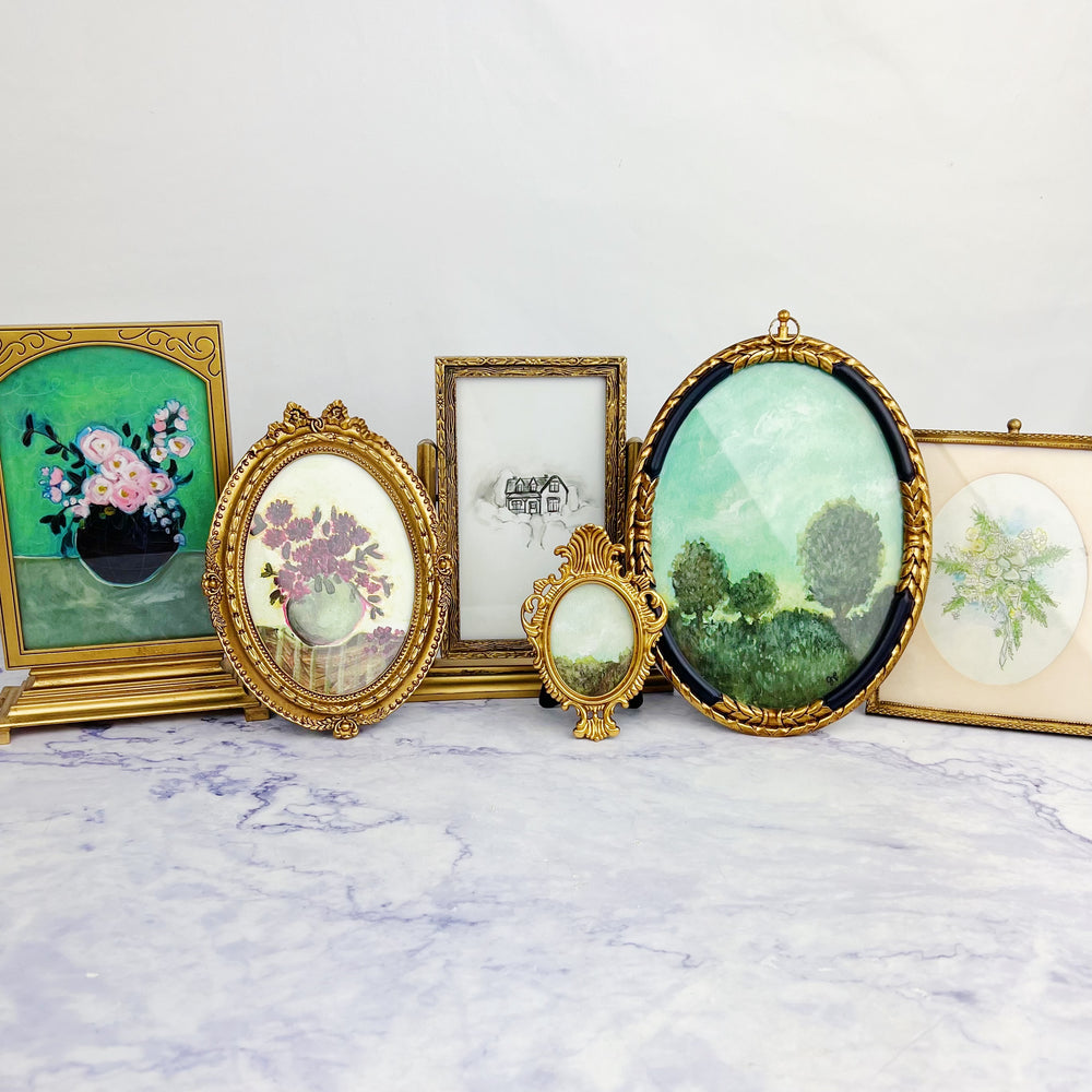 Gold Frames with Landscape Art