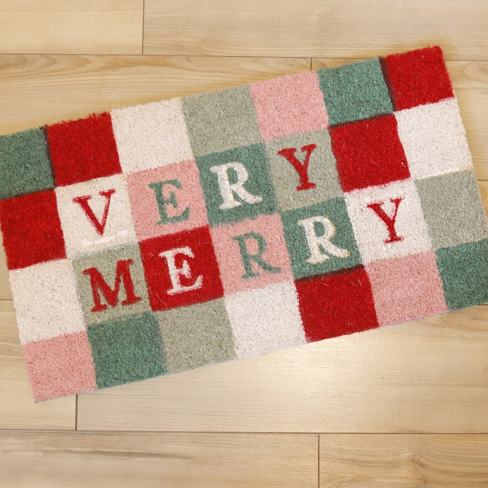 Very Merry Coir Doormat