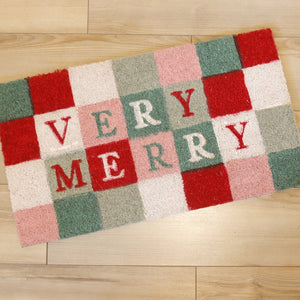 Very Merry Coir Doormat