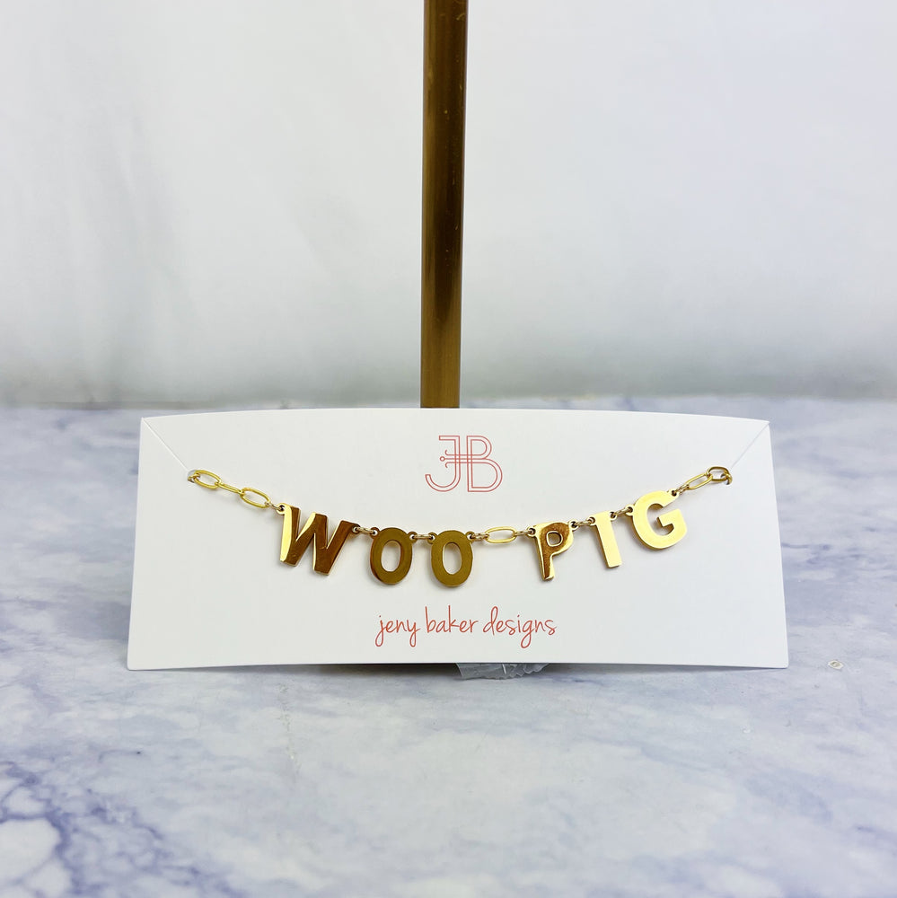 Woo Pig Gold Necklace