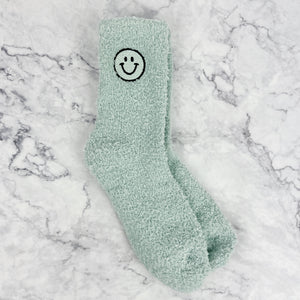 Fuzzy Smile Socks