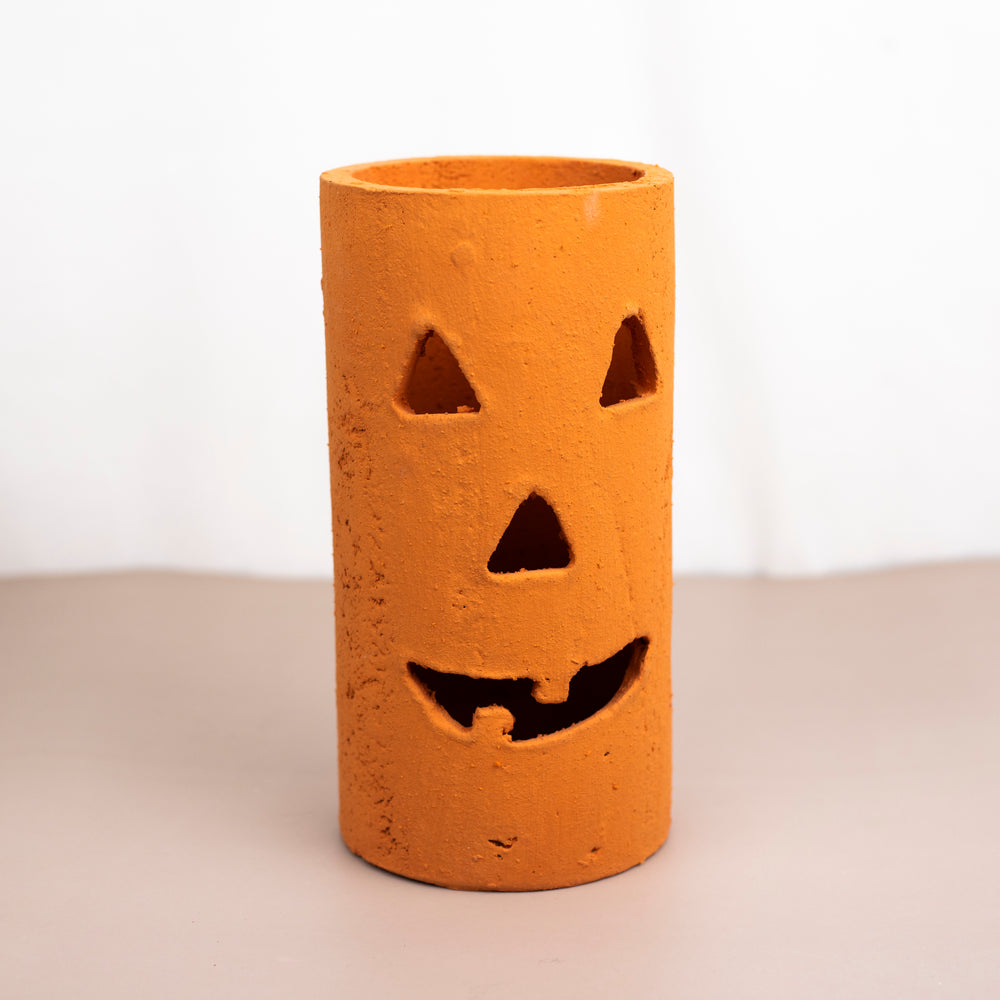 Large Clay Jack-O-Lantern
