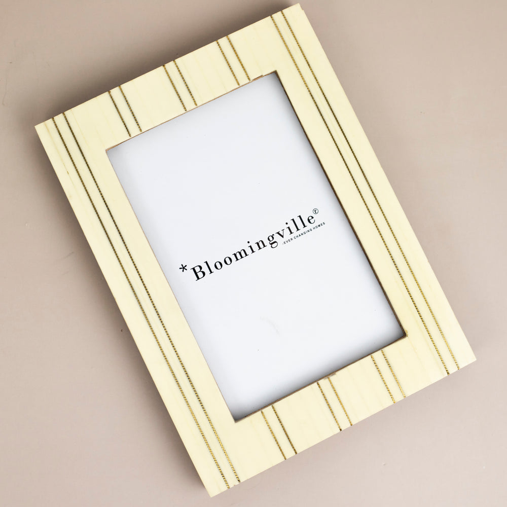 Cream Striped Frame