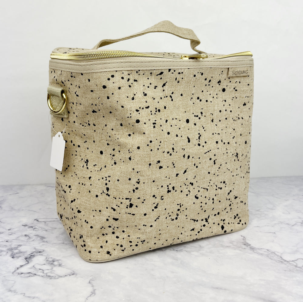 Patterned Linen Lunch Bag