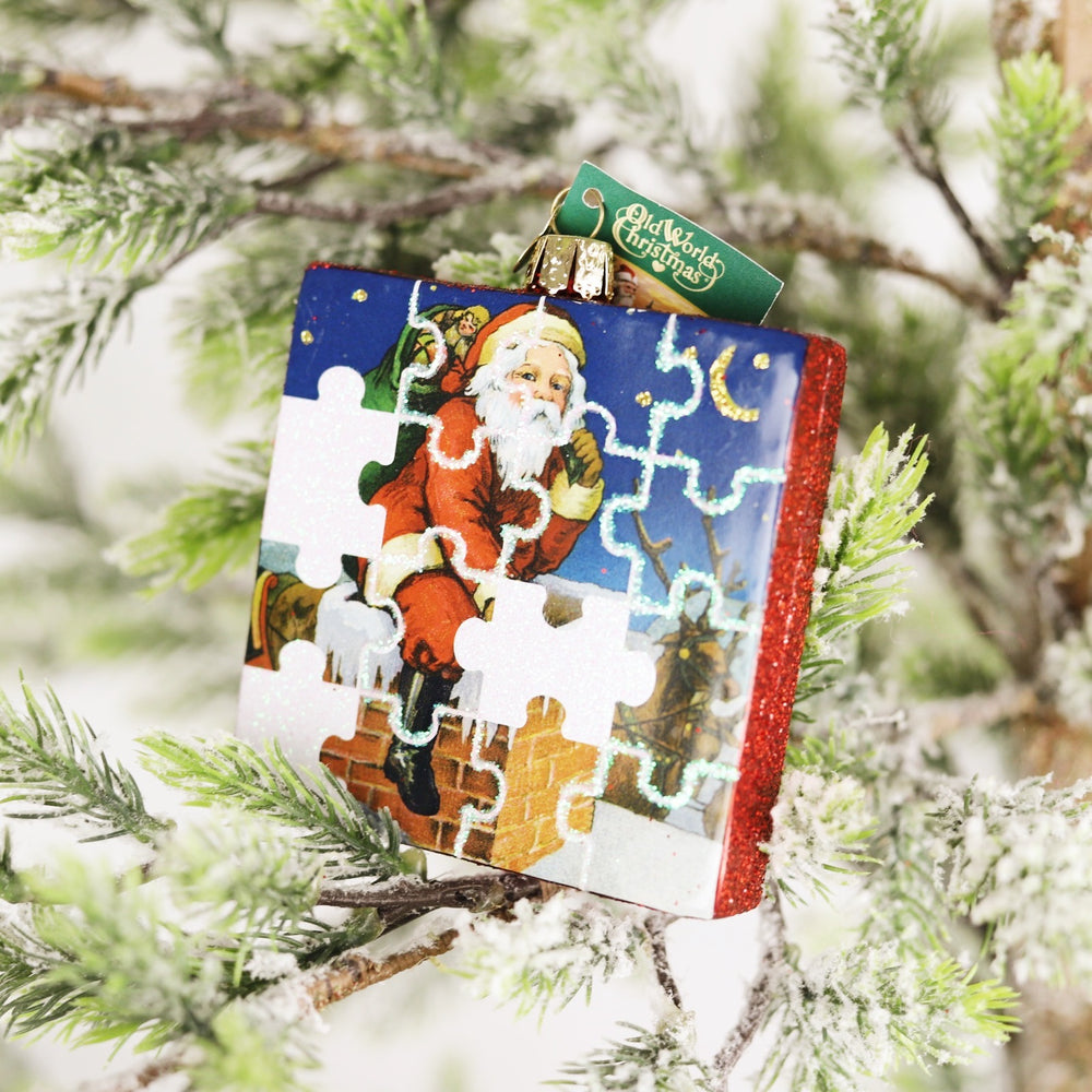 Santa Jigsaw Puzzle Ornament