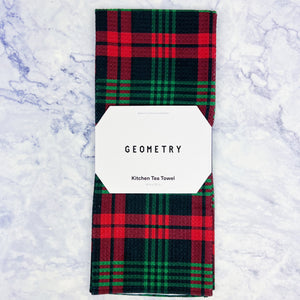 Festive Holiday Geometry Tea Towels