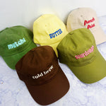 Embroidered One-Liner Hats