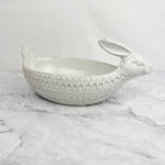 Bunny Etched Serving Bowl